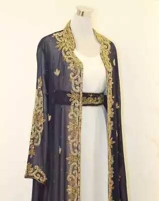 Dubai Moroccan Abaya Kaftan Luxury Modern Islamic Farasha Long For Women Dresses • $59.79