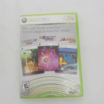 $16.99 • Buy XBOX 360 Live Arcade Game Pack Lumines, Bomberman, Geometry Wars 2 Video Game