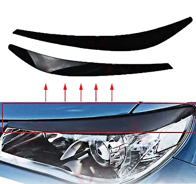 Black Jet Head Light Eyebrows Lid Eyelids For VF Holden Commodore SS SSV SV6 Evo • $26.09