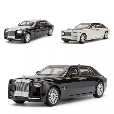 1:18 Scale Diecast Vehicle Rolls-Royce Phantom Model Car Toy Kids Sound Light  • £53.88