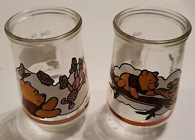 2 Welch's Winnie The Pooh Grand Adventure Jelly Jars Glasses W/ Tigger & Piglet • $6.99