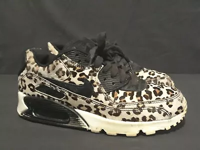 Nike Air Max 90 Animal Pack Leopard Beige Brown Black Womens Size 8 898512-004 • £60.26