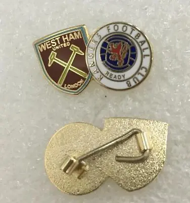 £3.99 • Buy West Ham United & Glasgow Rangers Enamel Pin Badge 