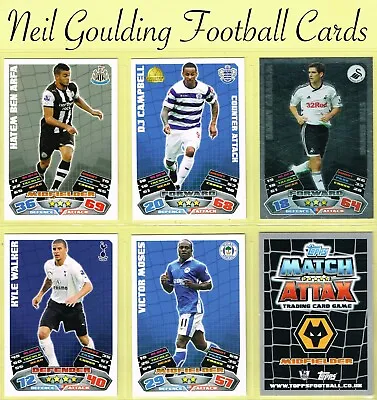 Topps MATCH ATTAX 2011-12 ☆ PREMIER LEAGUE ☆ Football Cards #181 To #360 • £0.99