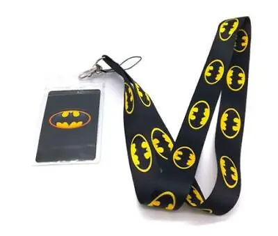 $8.60 • Buy 1pcs Batman Key Chain Bus Subway Lanyard ID Badge Holder Key Neck Strap