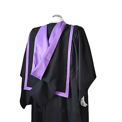Graduation Full Shape Hood Royal Purple University Bachelors Masters Academic • £22.28