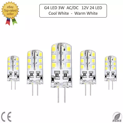 LED Light Bulbs Capsule G4 3W AC/DC 12V Replacement For G4 Halogen Bulb • £3.45