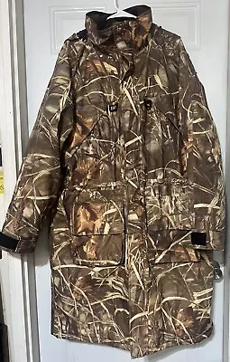 Men's Cabela’s Insulated Camo Hooded -  3/4 Coat Xl Euc • $99.99