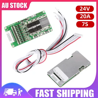 24V 20A 7S 18650 Li-ion Lithium Battery BMS For Protect Board & Balance AU • $13.28