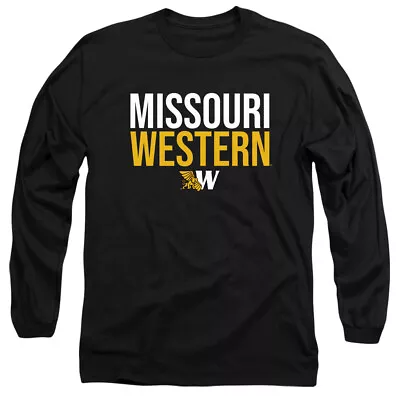 Missouri Western State Adult Long Sleeve T-Shirt Stacked Black S-3XL • $28.99