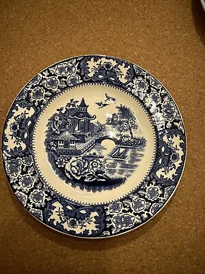 Vintage Antique Alton Ware Swinnertons 1930's Plate Blue And White 13.5 Cms Diam • £9.50