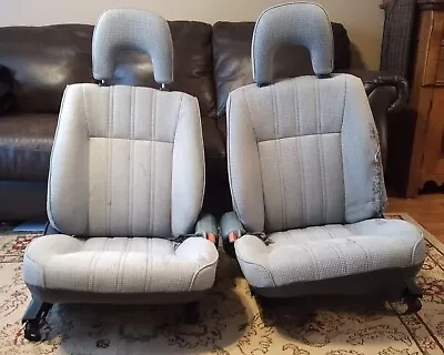 88-91 Honda Civic Wagon Front Passenger Driver Seat Set OEM Gray Left Right • $900