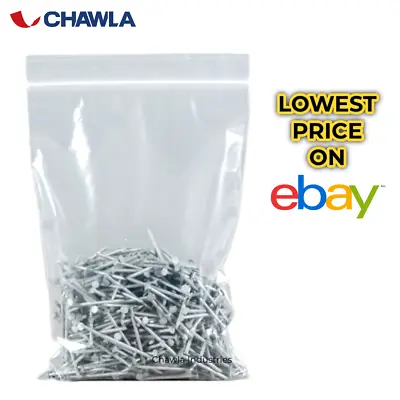 Grip Seal Bags Clear Poly Plastic Resealable Zip Lock Baggies • £1.49