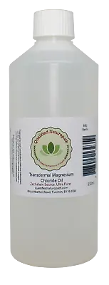 £13.75 • Buy 550ml Magnesium Chloride Oil HDPE Bottle Ultra Pure Zechstein Sourced