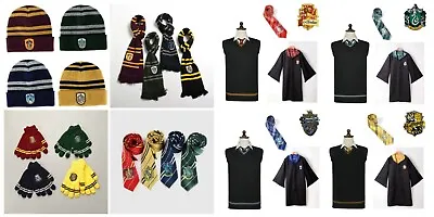 $8.99 • Buy Harry Potter Costume Cosplay Beanie Scarf Tie Gloves Socks Gryffindor Ravenclaw