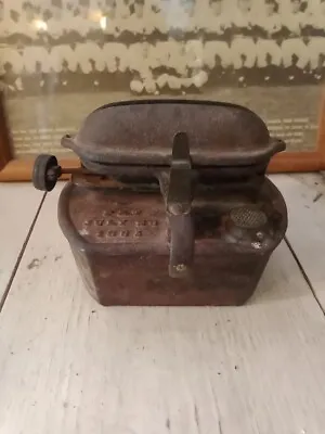 RARE Mikado Antique Sad Iron Heater Pat Date 1885 Kerosene Cast Iron Stove • $119