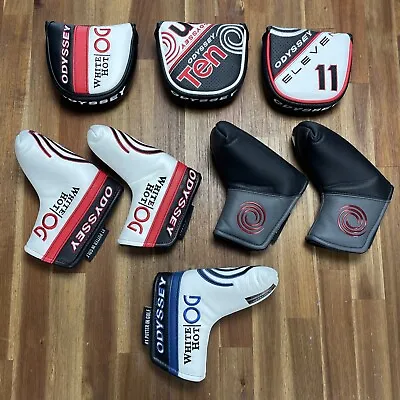 ODYSSEY Putter Headcovers Blade LG Blade Mallet White Hot Tri Hot Head Covers • $19.99