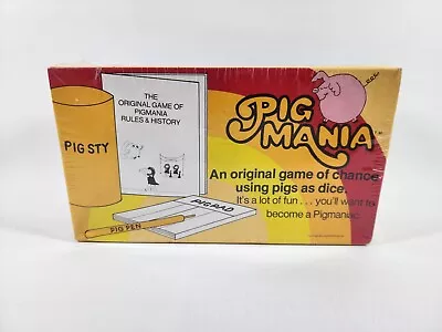 SEALED Vintage Pig Mania Original Game Of Chance Pig Dice 1977 Ultra Rare New • $67.50