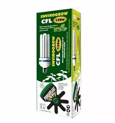 130W CFL POWERPLANT 6400K Lamp / Grow Light Hydroponics Propagation Bulb Fluro • $60