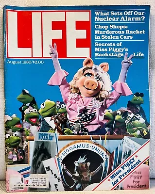 Vintage LIFE Magazine ~ Miss Piggy For President ~ August 1980 ~ Muppets! • $5