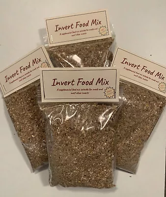 INVERT (SNAIL MILLIPEDE ROACH ETC) FOOD MIX (475g) - HIGH PROTEIN PLUS CALCIUM • £9.75