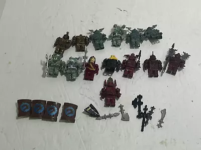 LOT OF Mega Bloks Fire And Ice Dragons Figures Weapons Shields • $27