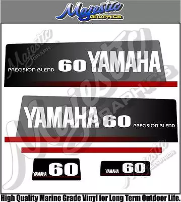 YAMAHA - 60hp - PRECISION BLEND - OUTBOARD DECALS • $73