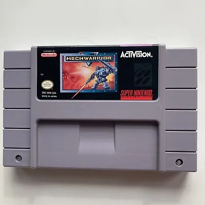 MechWarrior Super Nintendo SNES Tested & Working Cart Only Authentic • $22.97