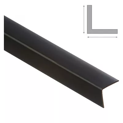 £10.99 • Buy PVC Corner Angle Trim Corner 90 Degree Angle Trim**2x1 Metre**BLACK**ALL SIZES**