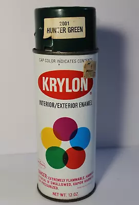 Borden Era Vintage Krylon Spray Paint Can Hunter Green 2001 Columbus Ohio • $34.99