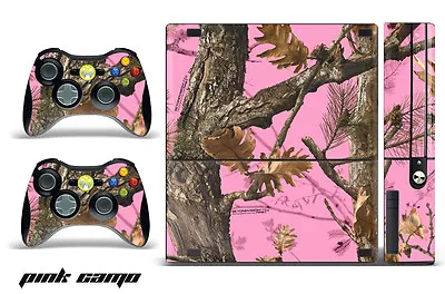 Skin Decal Wrap For Xbox 360 E Gaming Console & Controller Sticker Design PINK C • $8.95
