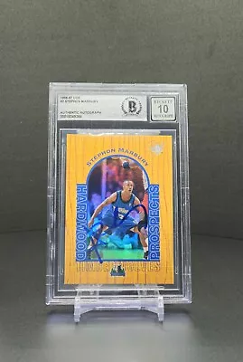 Stephon Marbury 1996-97 Upper Deck 3 Refractor On Card Auto BGS 10 #2  • $34