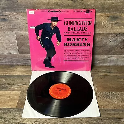 Marty Robbins Gunfighter Ballads LP Rare Early 1959 Pressing Columbia In Shrink • $49.99