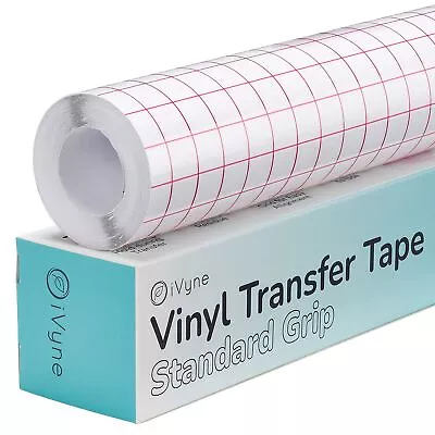 Transfer Tape For Vinyl Cricut - Medium Tack 12'' X 25ft Red Grid Standard G... • $18.55