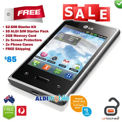 Telstra LG Optimus L3 Next G 3G Android Smartphone Mobile Phone UNLOCKED + BONUS • $183