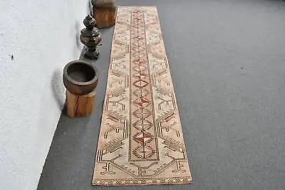 Turkish Rug Kitchen Rug 2x9.5 Ft Runner Rug Vintage Rug Home Decor  Rug • $140.40