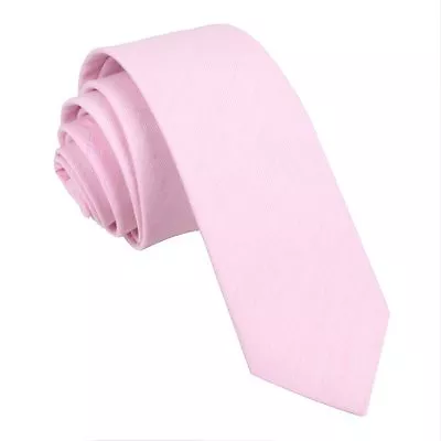 SKINNY NECK TIE Solid Casual Plain Slim Suit 2   Wedding Party Free Shipping NEW • $5.97