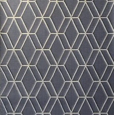 Black Gold Metallic Geometric Faux Fabric Textured Triangle Geo Lines Wallpaper • $4.48