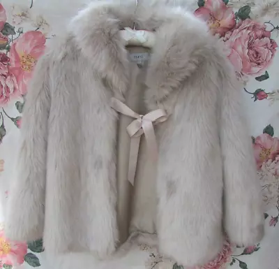 Blush Mink Fur CAPE SHAWL Jacket 8/10/12/14 Coast €150 WORN ONCE • $43.16