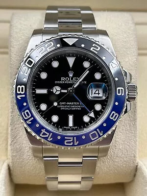 $15175 • Buy Rolex GMT Master II Batman Oyster Bracelet 116710BLNR Pre-Owned