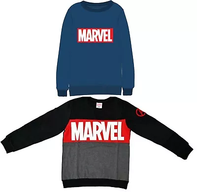 Marvel Avengers Long Sleeve Kids Boys Top Sweatshirt T-Shirt - Official Merch • £6.22