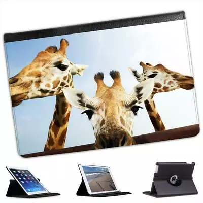 Giraffe Heads Folio Leather Case For IPad Mini & Retina • £11.99