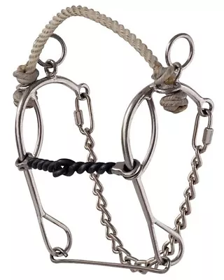 American Heritage Equine SS Hackamore/Sliding Gag Bit 5 1/4  Snaffle Bit Horse • $30