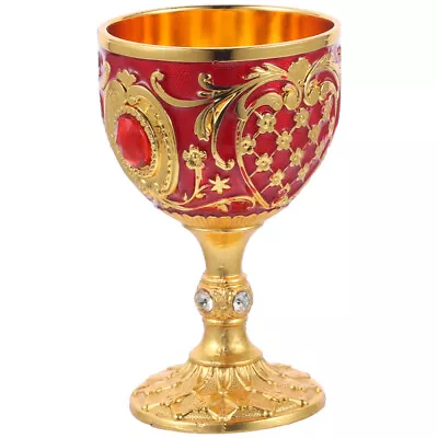 Liquor Cup Wine Glass Ritual Goblet Copper Glasses Mini Church Cup Metal • $10.19