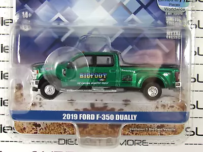 2022 Greenlight 1:64 BIGFOOT 2019 FORD F350 F-350 LARIAT Dually GREEN MACHINE • $3.25