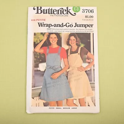 Vintage 1970s Butterick Jumper Sewing Pattern - 3706 - Bust 30.5 - UC FF • $10