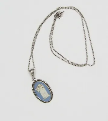 £59.56 • Buy Vintage Wedgwood Jasperware Sterling Necklace Pendant