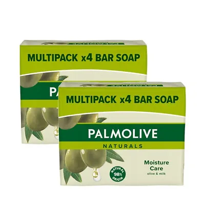 Palmolive Naturals Moisture With Olive Bar Soap 4 Pack X2 • £9.49
