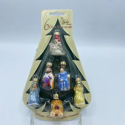 Krebs International Glass Ornaments – Miniature Cinderella Set Of 6 New In Box! • $14.99