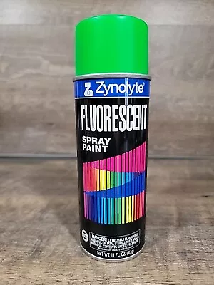 Vintage 1998 Zynolyte Fluorescent Spray Paint Can Green • $20